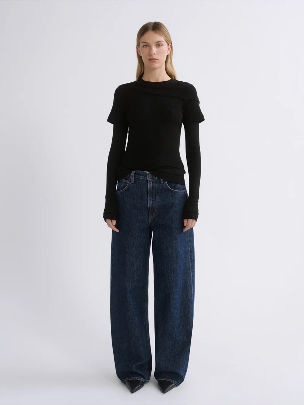 AGOLDE Low Curve Wide Leg Jean in Pendulum | Size 26
